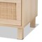 Baxton Studio Sebille Mid-Century Modern Light Brown Finished Wood 3-Drawer Storage Chest with Natural Rattan 207-12464 - alternate 8
